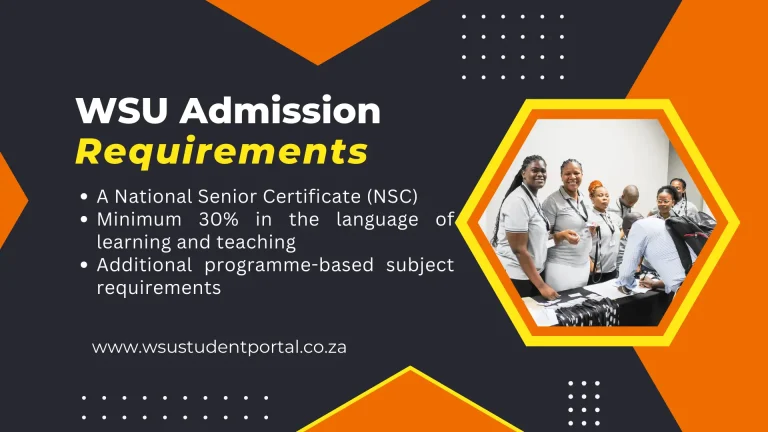 WSU Admission Requirements - Walter Sisulu University
