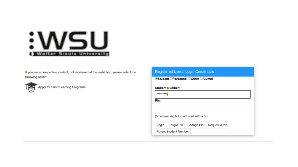 WSU Student Portal 