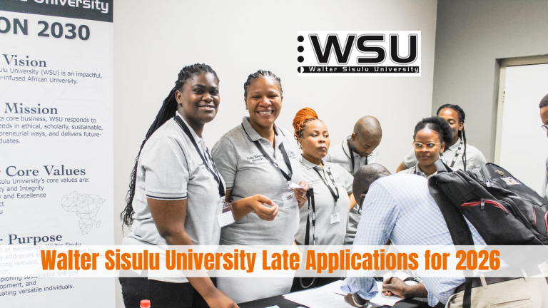 Walter Sisulu University Late Applications for 2026